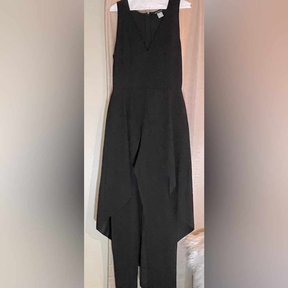 Long Venus jumpsuit size 8 with full length peplum